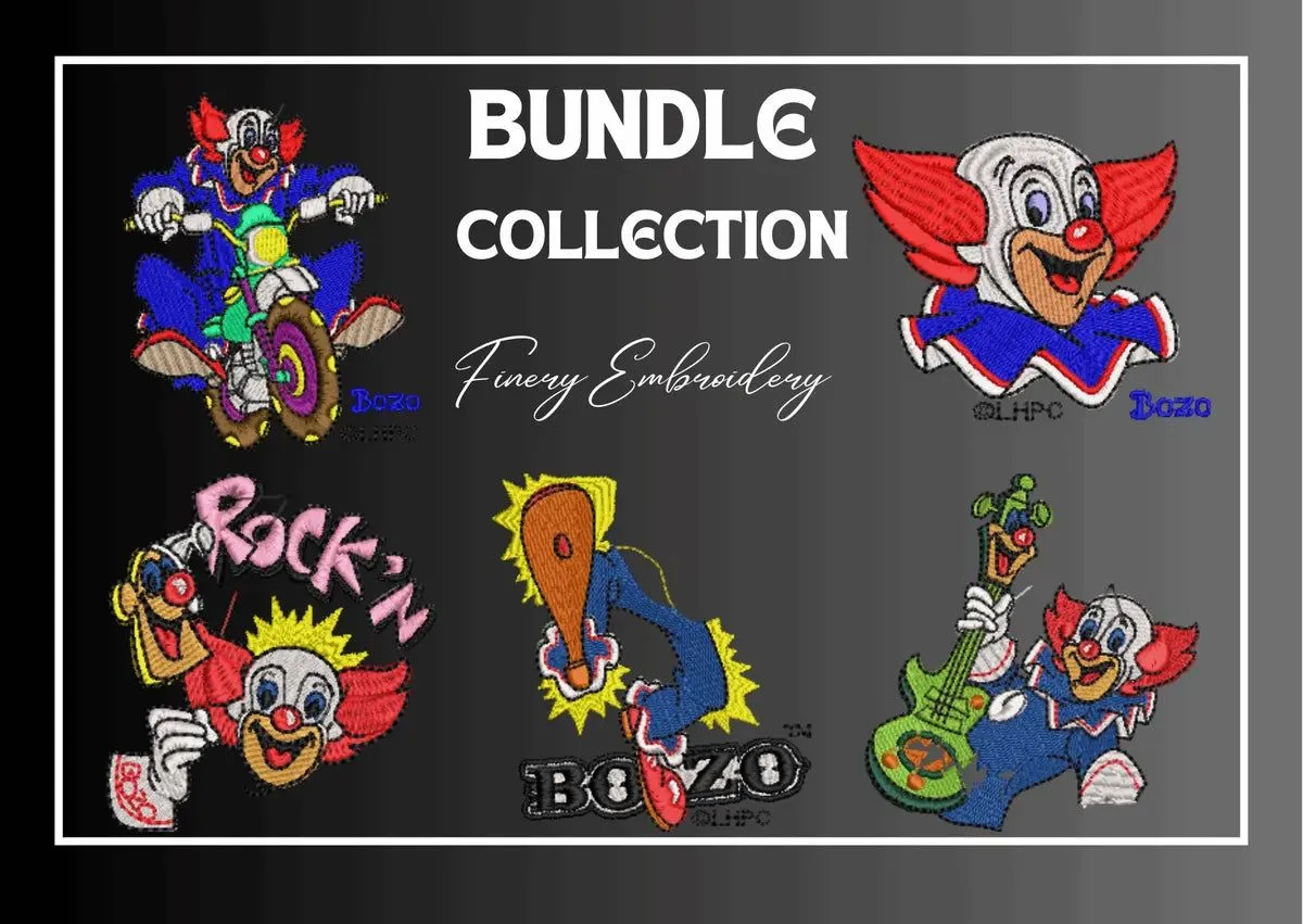 Bozo - Pack of 83 Designs - Embroidery Design