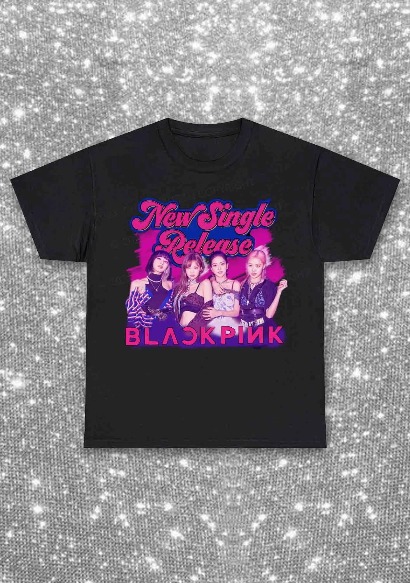 BP New Single Release Kpop Y2K Chunky Shirt Cherrykitten