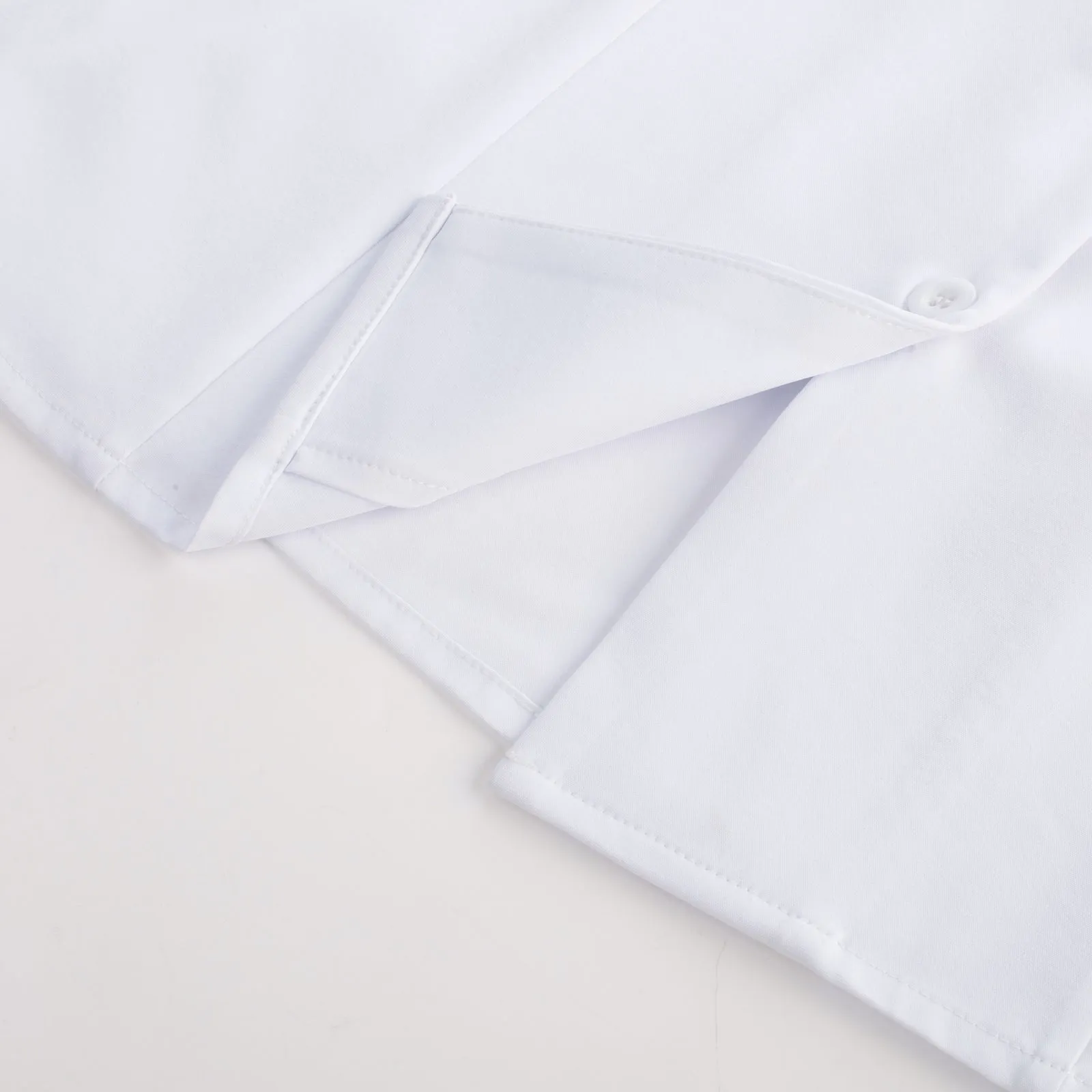 BP Women Vintage Shirt Short Sleeve Lapel Collar V-Neck Button-up Tops