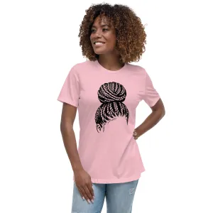 Braided Bun Women's Short Sleeve T-Shirt