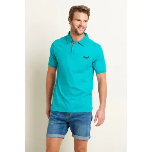 Brakeburn M Turquoise Heritage Polo Shirt