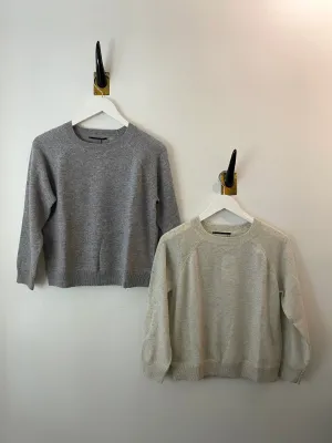 Brazeau Tricot Cashmere Sweatshirt Muslin