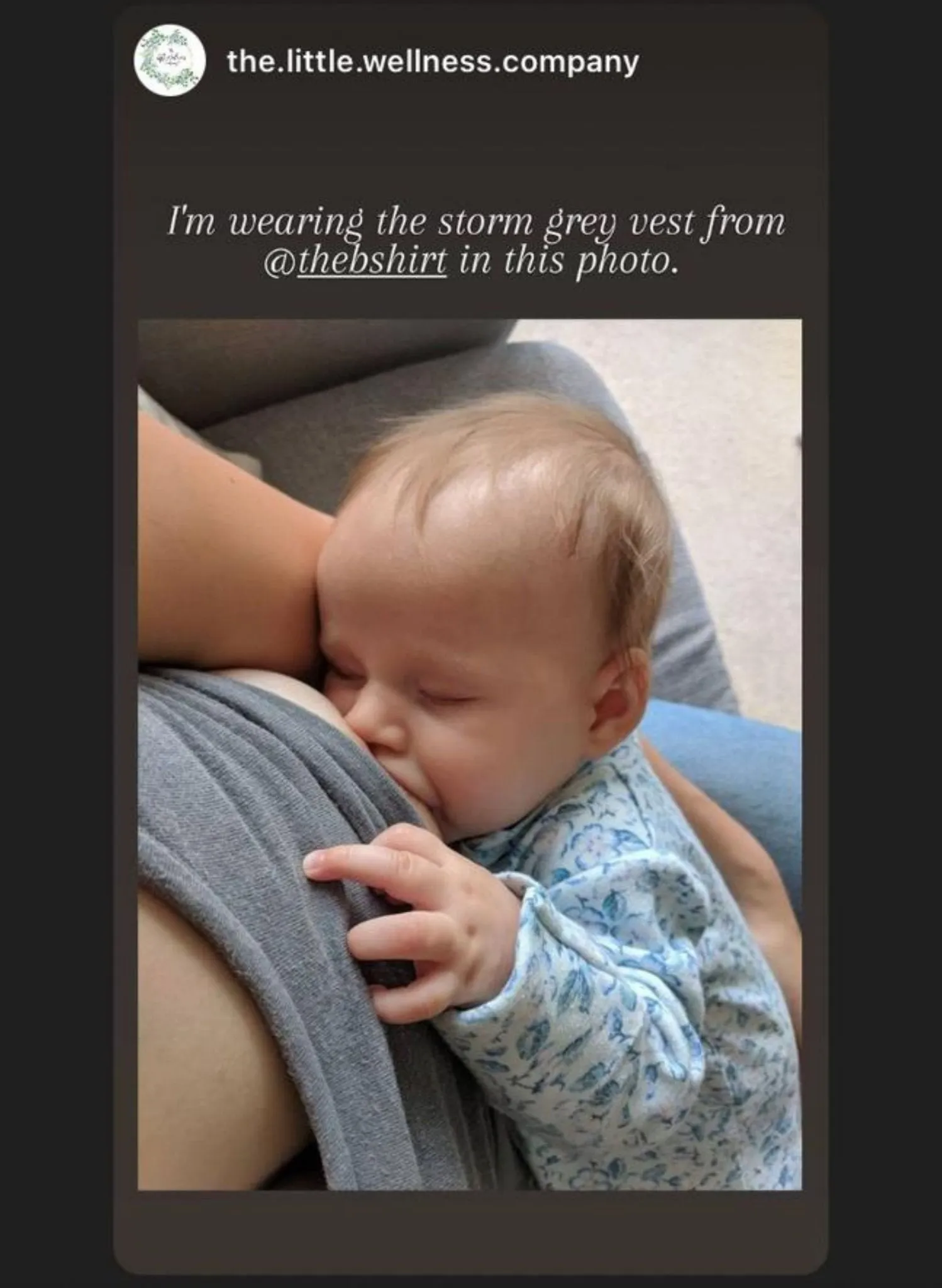 Breastfeeding Vest - Storm Grey