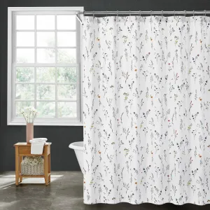 Brielle Home Sophie 100% Cotton Shower Curtain