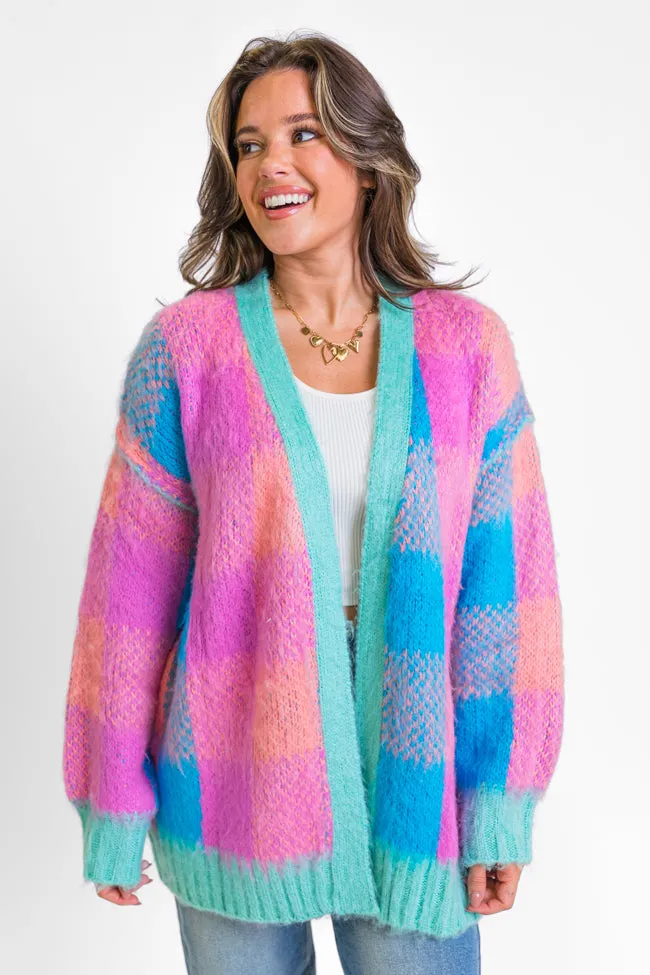 Bright Spirits Multi Plaid Cardigan SALE