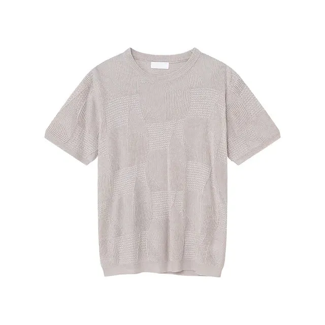 Broadcloth Loose Casual Round Neck T-Shirt