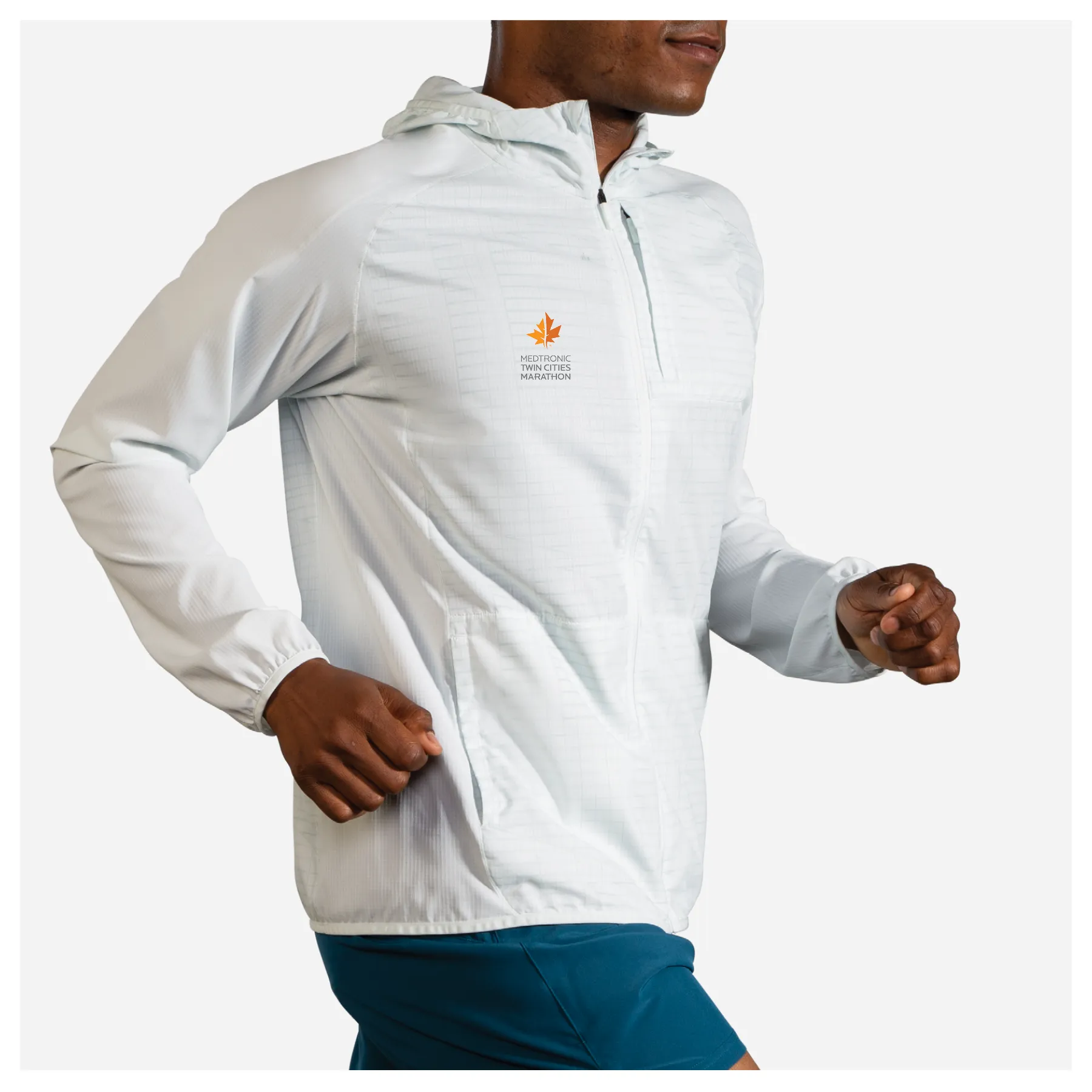 Brooks TCM Canopy Jacket - Matrix Icy Grey (Men's Sizing)