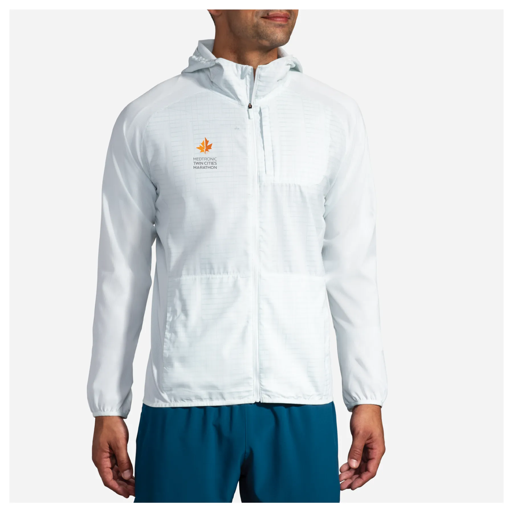 Brooks TCM Canopy Jacket - Matrix Icy Grey (Men's Sizing)