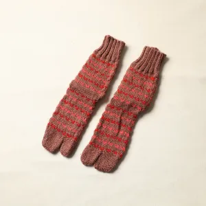Brown - Kumaun Hand Knitted Woolen Socks (Adult) 47
