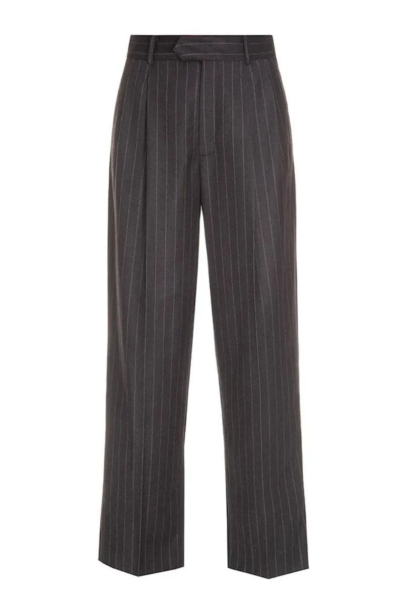 BROWN STRIPED PANTS