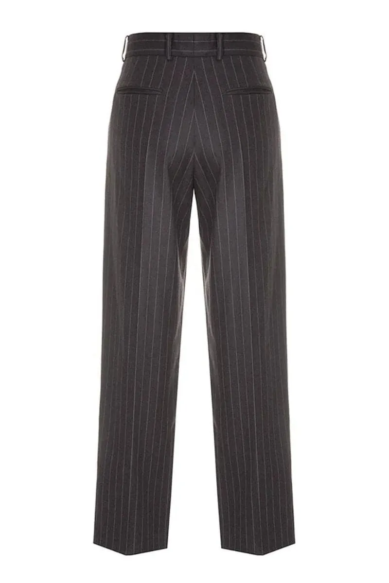 BROWN STRIPED PANTS