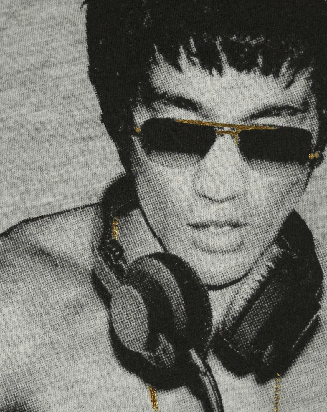Bruce Lee Mens Grey Vest