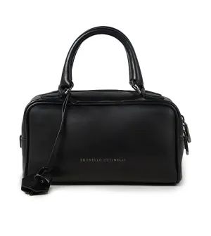 BRUNELLO CUCINELLI Glossy Nappa Boston Top Handle Bag