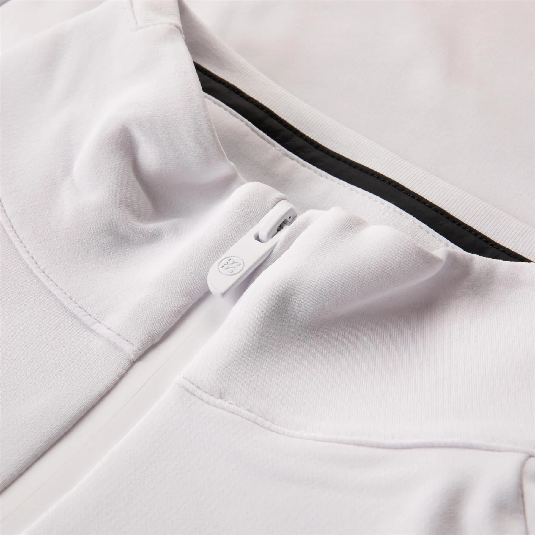 Brushed Back Tech Quarter Zip Pullover Snow - AW24