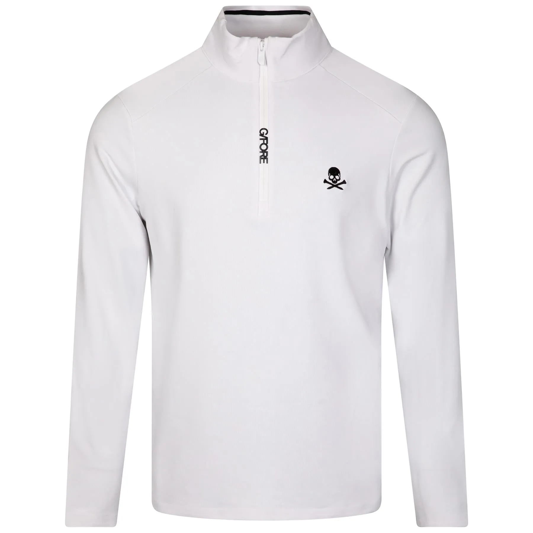 Brushed Back Tech Quarter Zip Pullover Snow - AW24