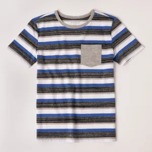 Brushstroke Stripe Pocket Tee