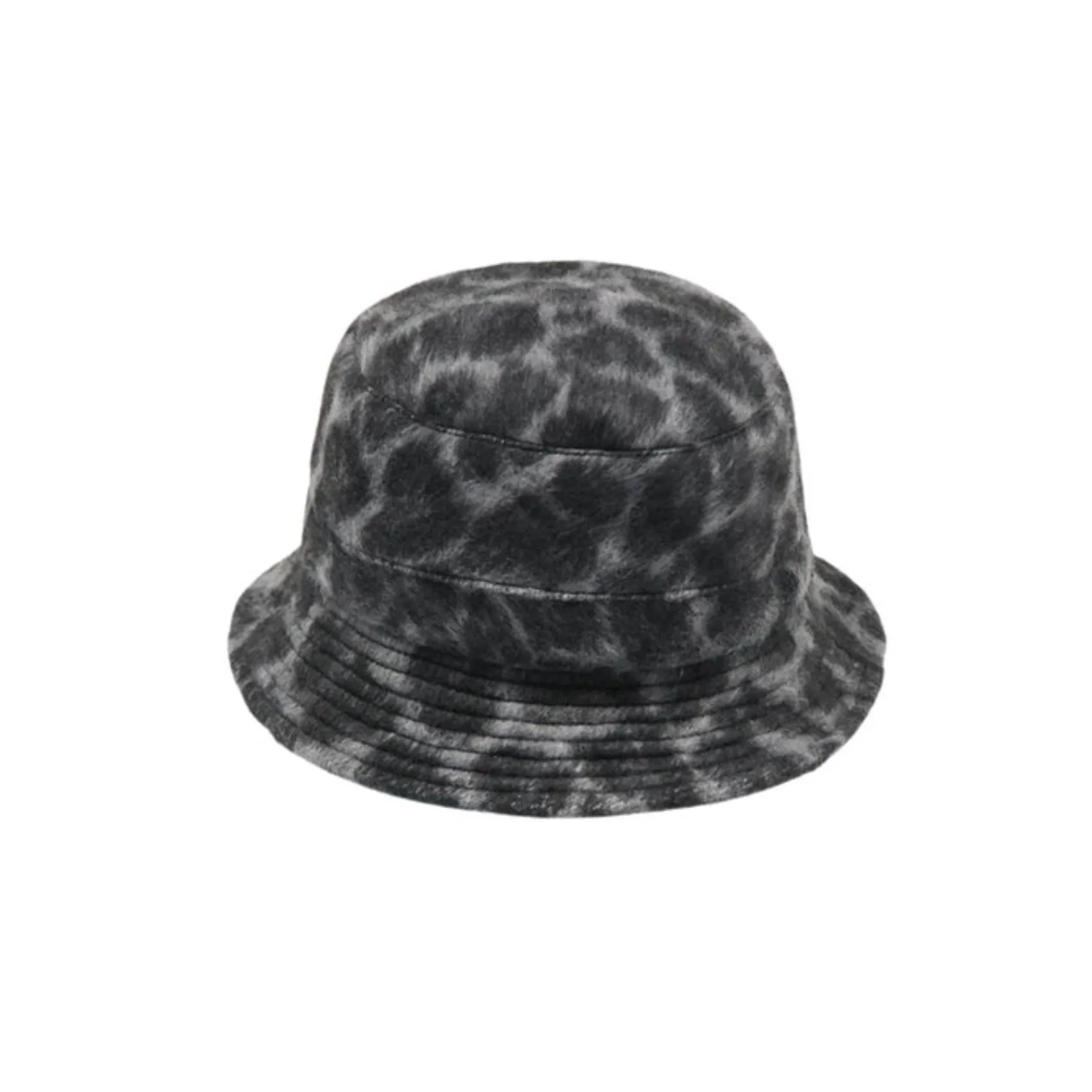 Bucket Hat Lined - Black/White Leopard