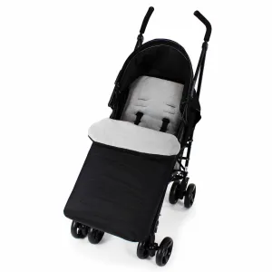 Buddy Jet Foot Muff Grey Suitable For Graco Mirage Plus Travel System (Black ZigZag)