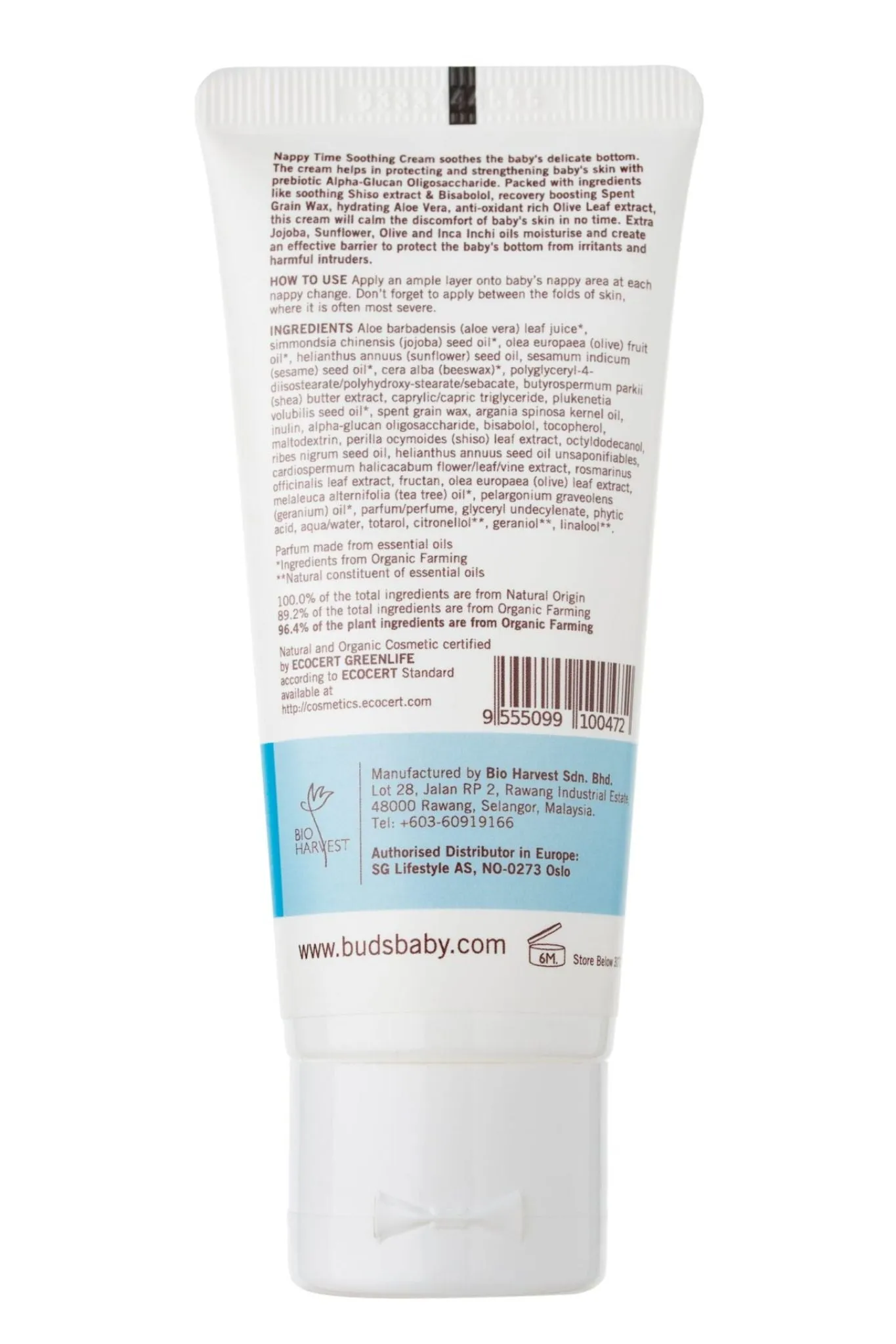 Buds Soothing Organics Nappy Time Soothing Cream 50ml