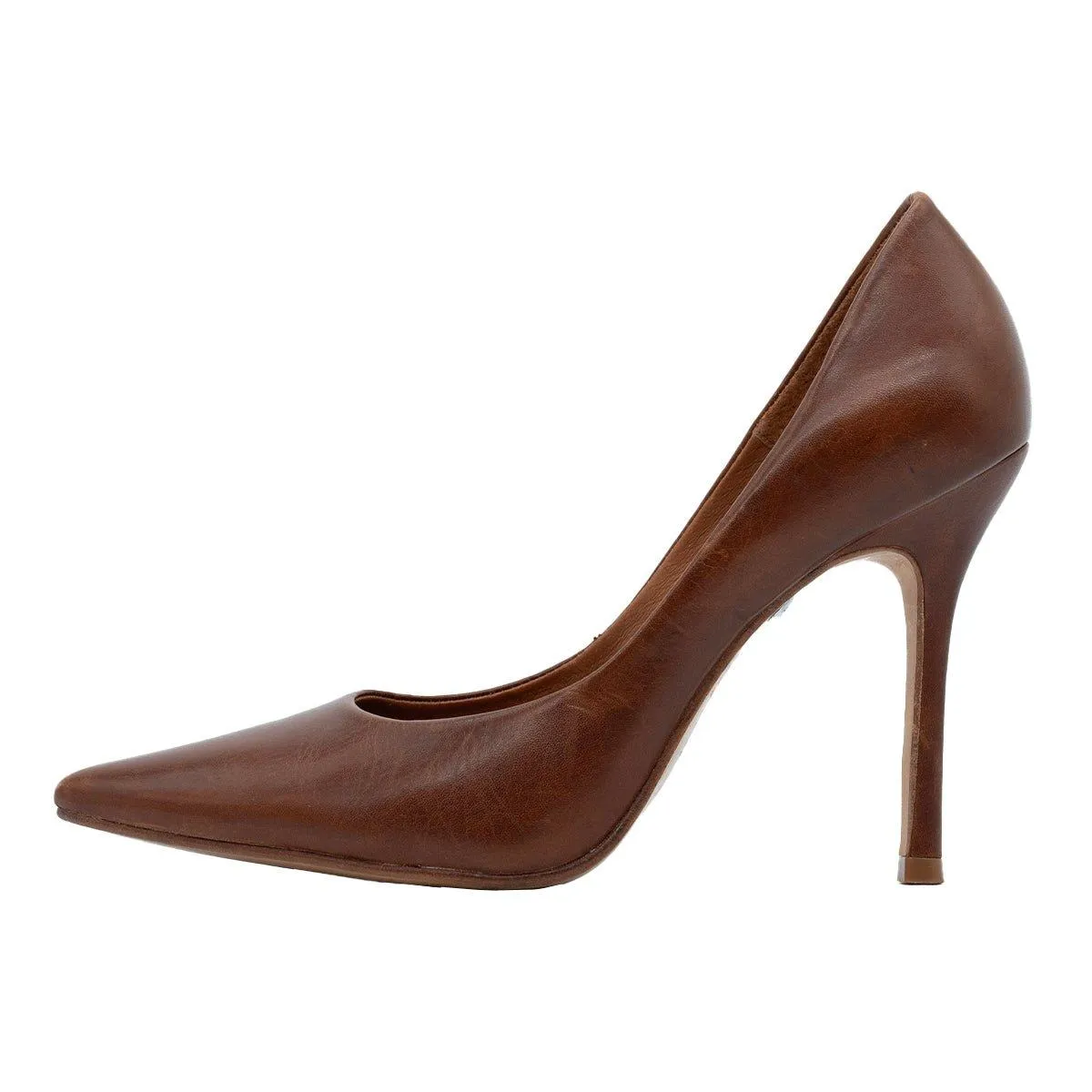 Buffalo London Pump High-Heel Shoes Leather Brown Colour For Women