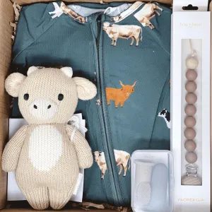 bug   bean x cuddle   kind Little Farm Friends (Cow) Gift Box (0-24m)