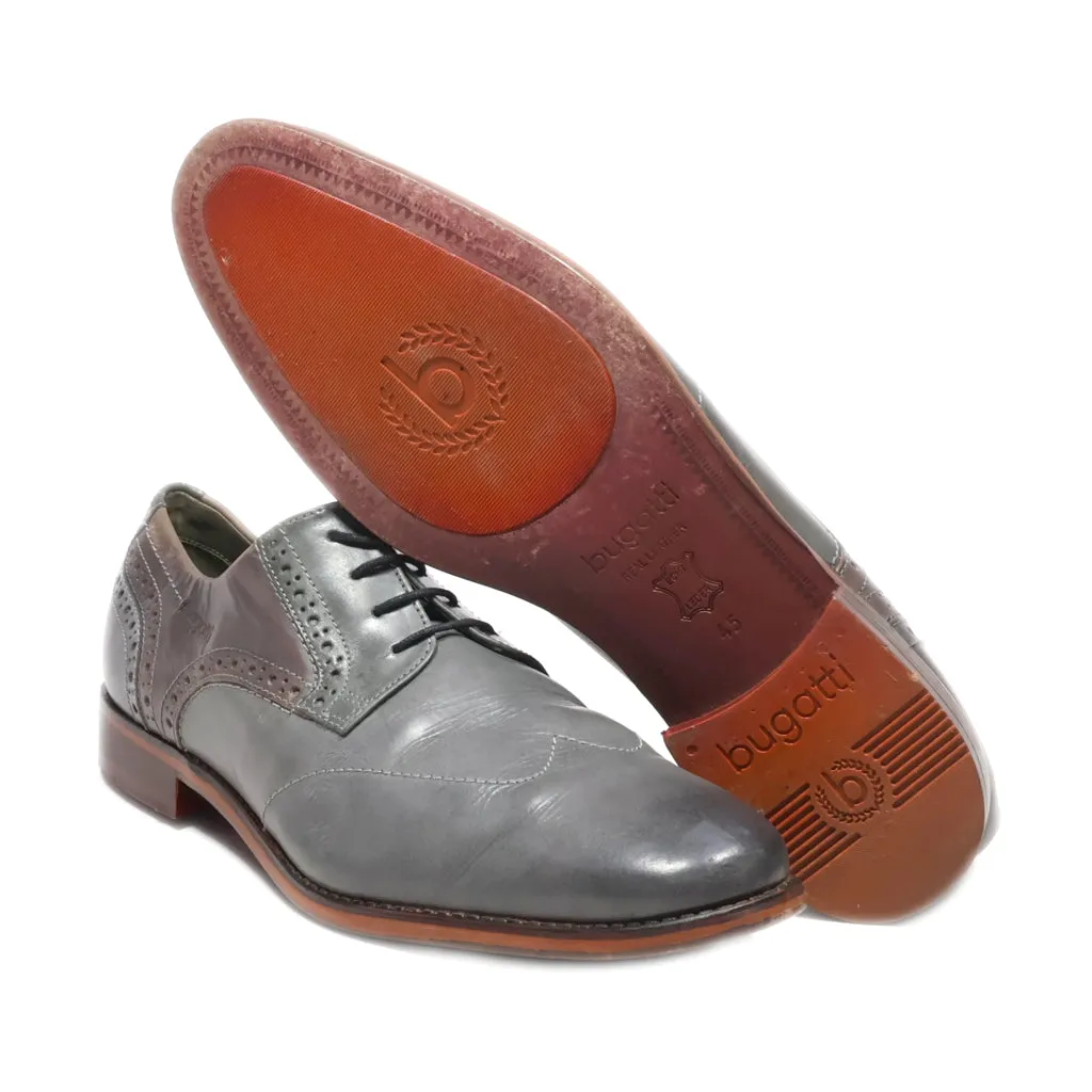 Bugatti Formal Lace Ups Leather Grey Colour For Men