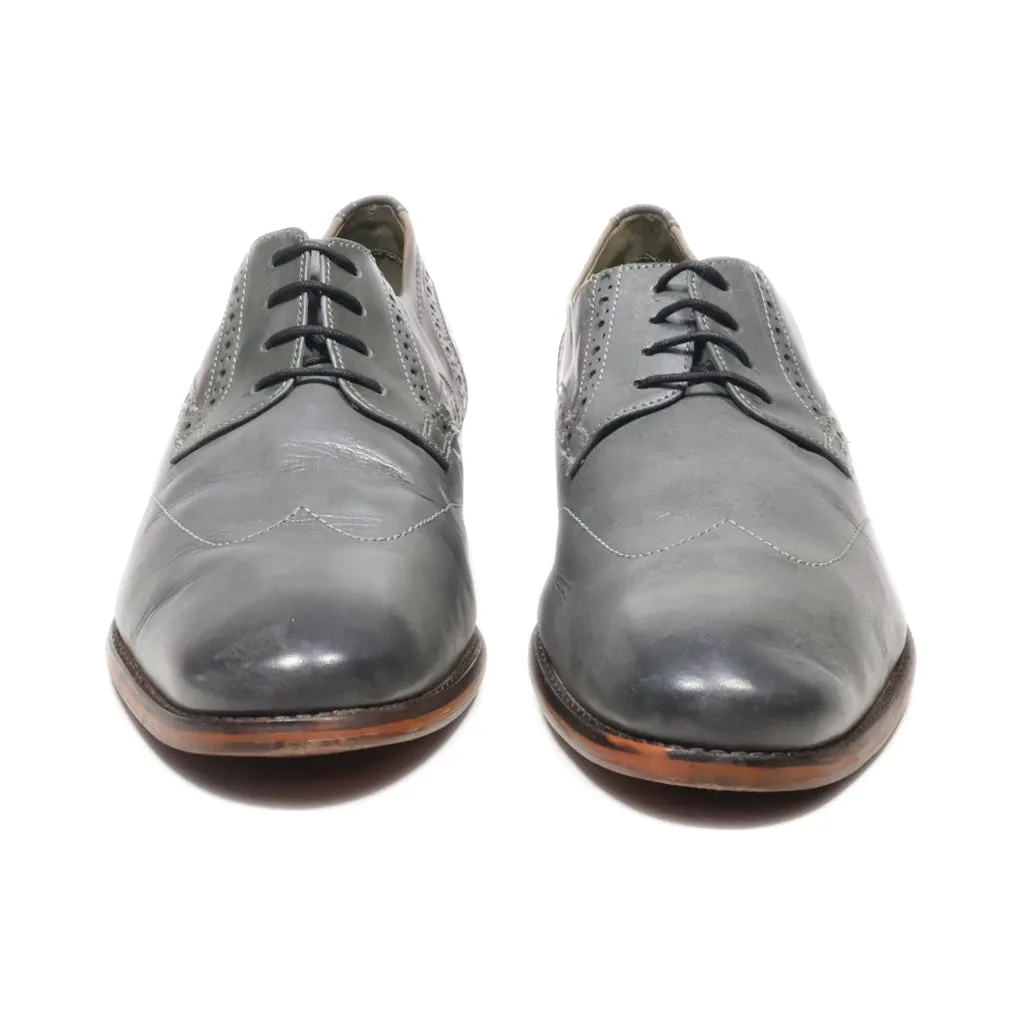 Bugatti Formal Lace Ups Leather Grey Colour For Men
