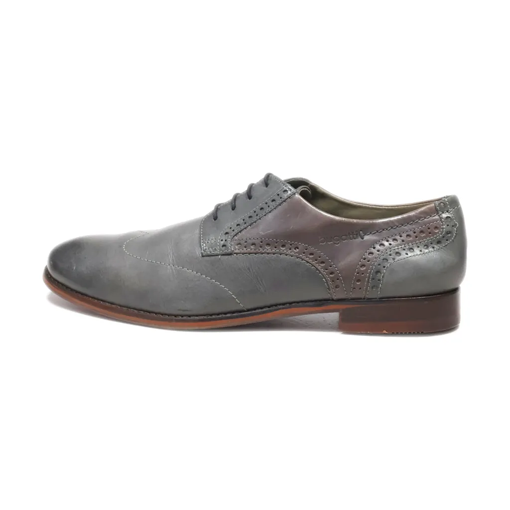 Bugatti Formal Lace Ups Leather Grey Colour For Men