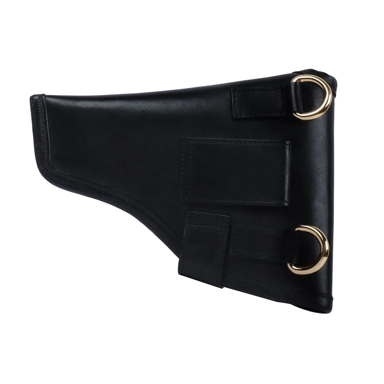 Bullets Holder Gun Cover & Buckle Strap Black Genuine Leather Cover With Lion Logo (MTO)