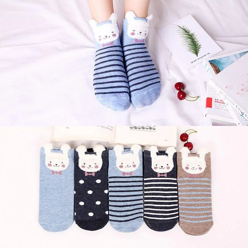 Bundle Pack - Vibrant and Cute Animal Ankle Socks