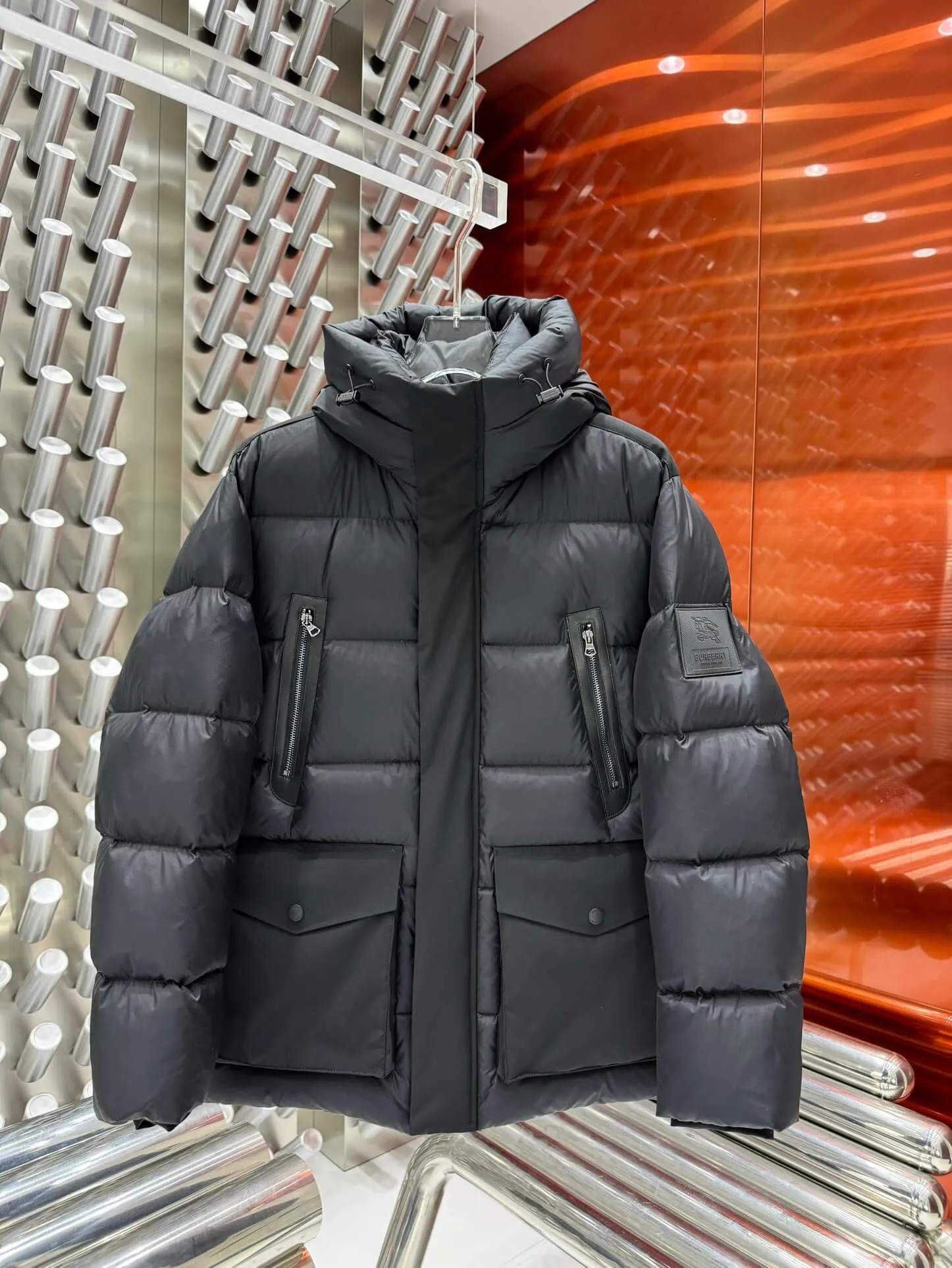 Burberry Black Puffer Down Jacket