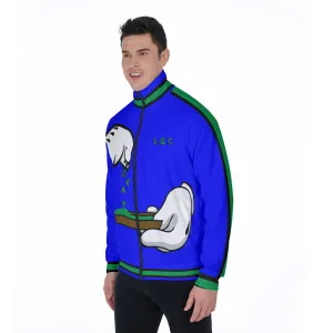 BURN THE OPPS BLUE Stand Collar Jacket