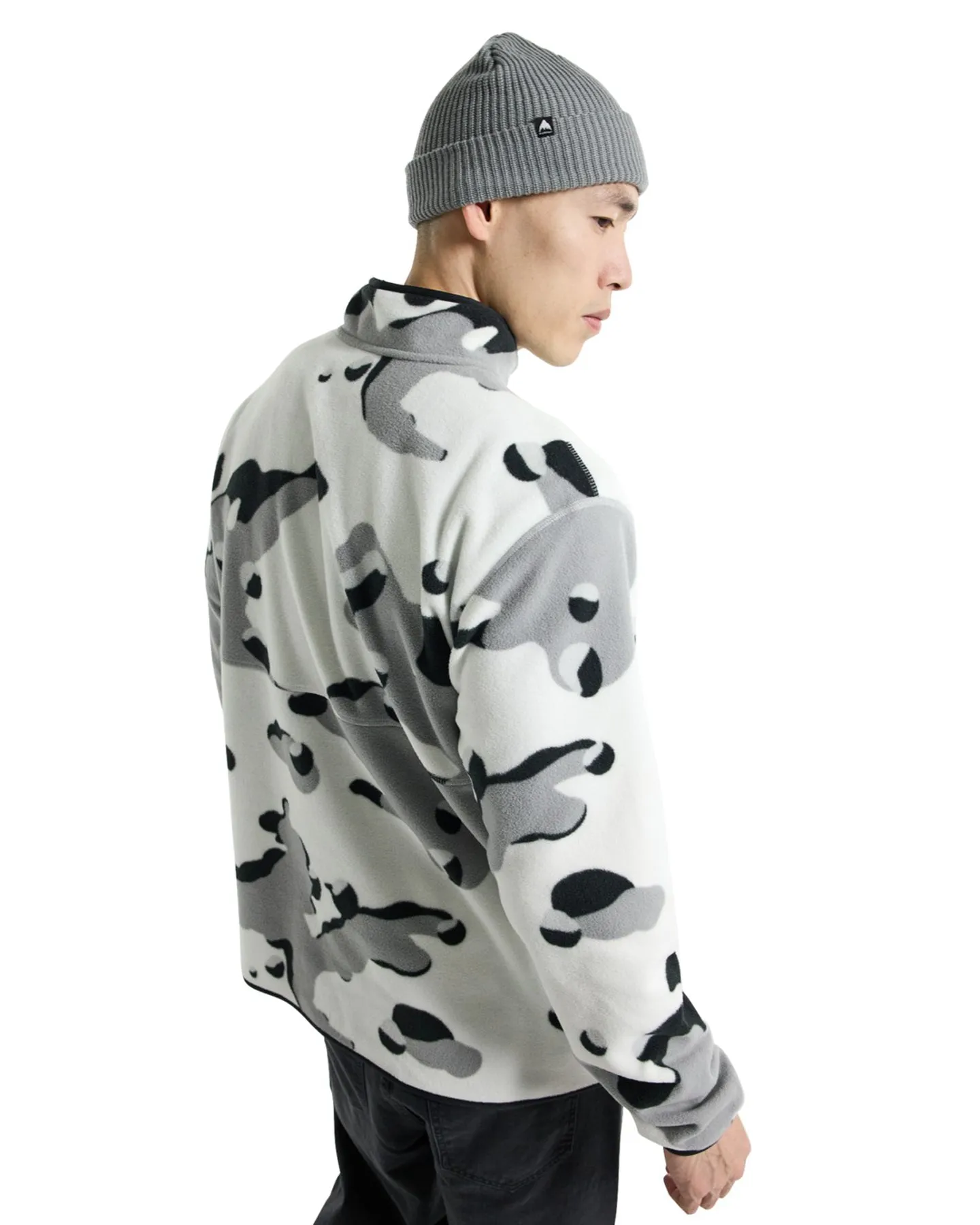 Burton Men's Cinder Fleece Pullover - Stout White Cookie Camo
