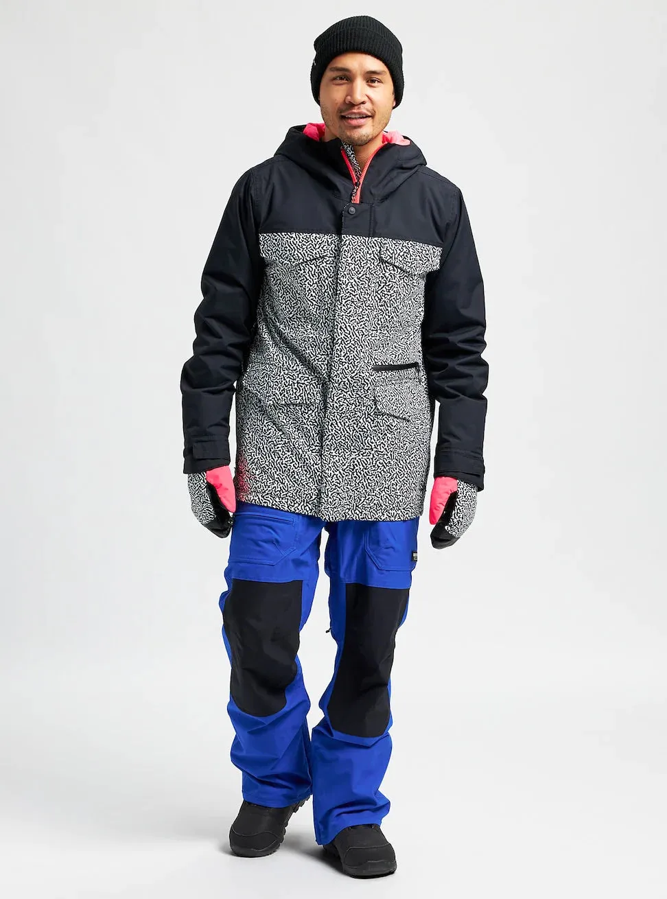 Burton Mens Covert Snowboard Jacket True Black/PJ PR M