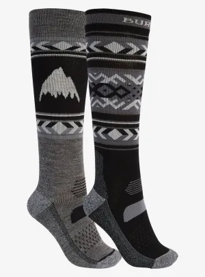 Burton Performance Lightweight Two Pack Socks Womens Black