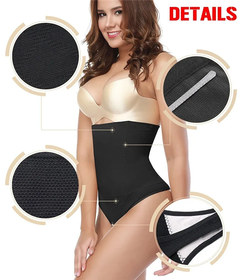 Butt Lifter Tummy Control Panties G-string Thong Body Shaper High Waist Trainer Shapewear