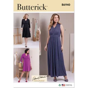 Butterick Pattern B6940 Misses' Knit Dresses by Palmer / Pletsch