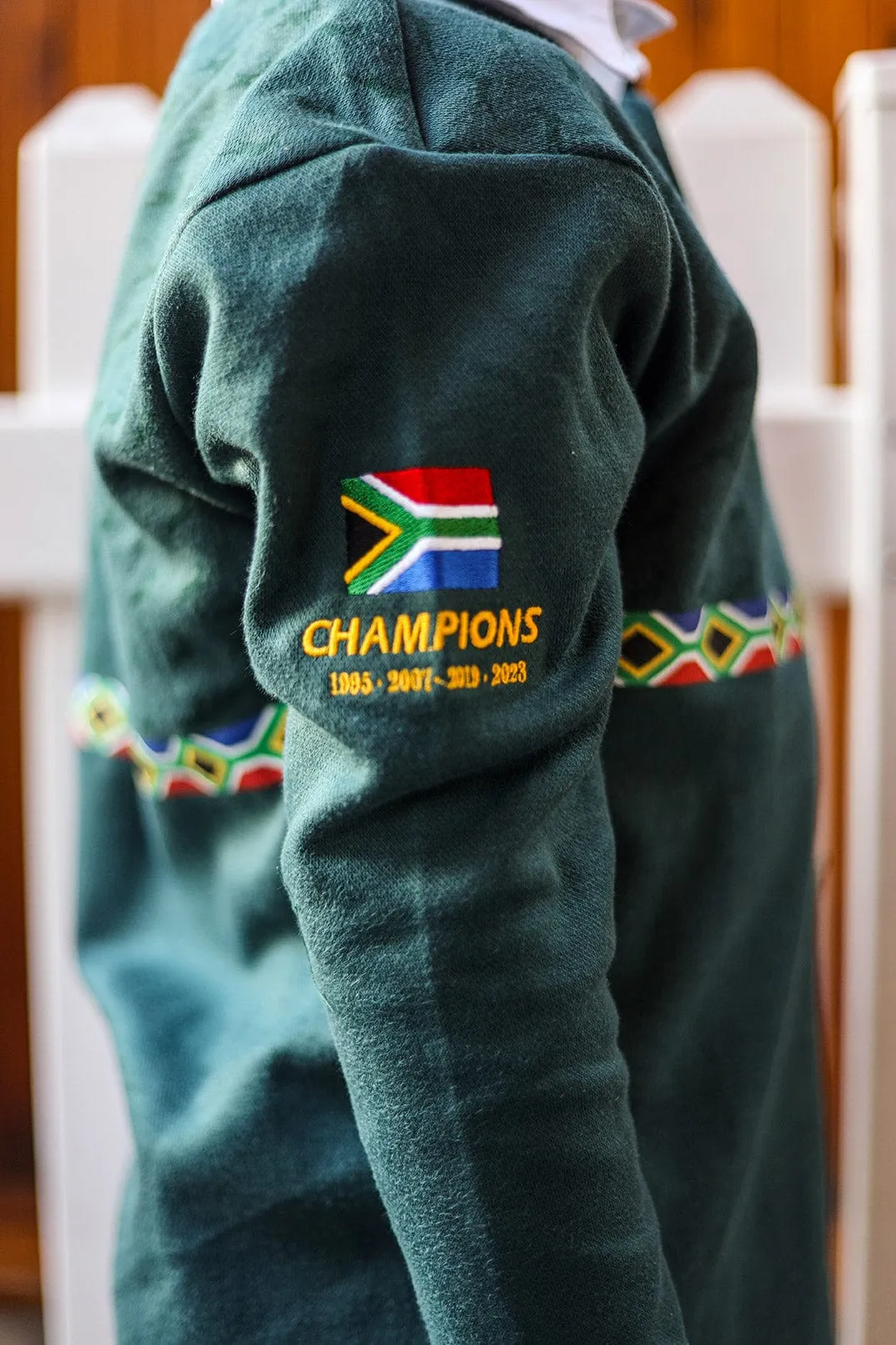 CA JNR Supporters Cotton Golfer L/Sleeve | Green Amandla