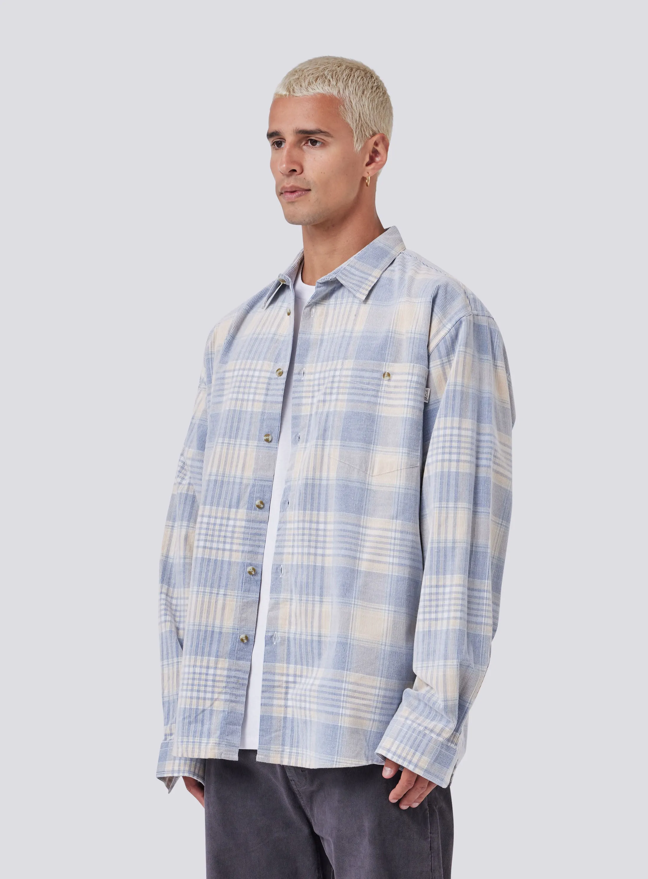 Cabin 2.0 Shirt Blue Corduroy Plaid