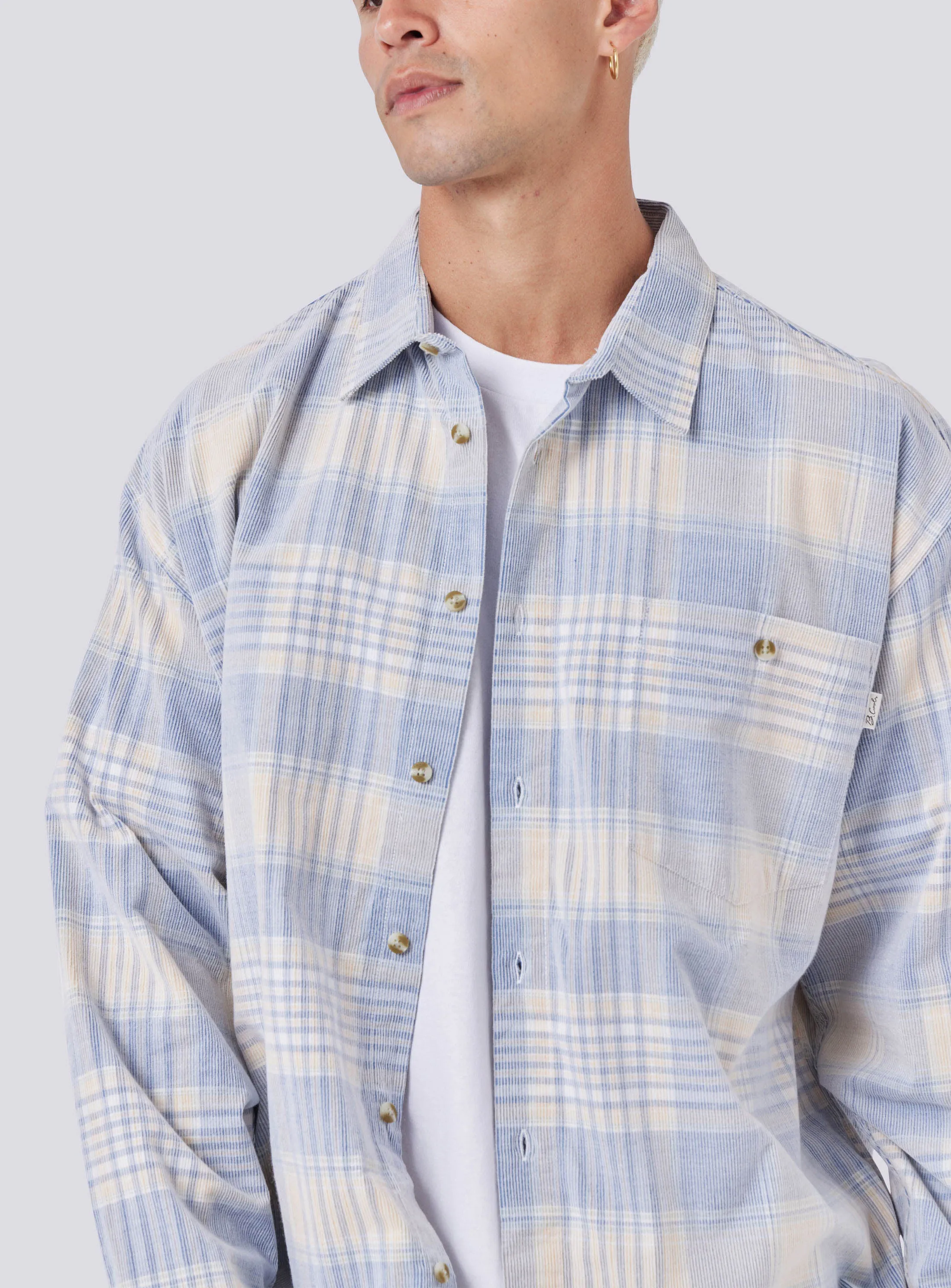 Cabin 2.0 Shirt Blue Corduroy Plaid