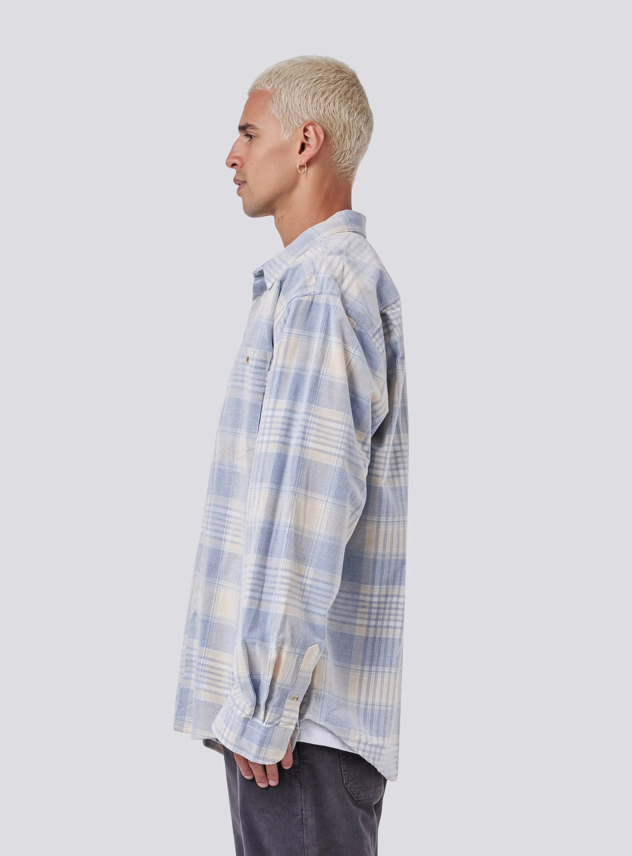 Cabin 2.0 Shirt Blue Corduroy Plaid