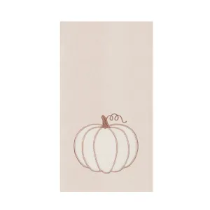 Cable-Knit Pumpkin Kitchen Towel