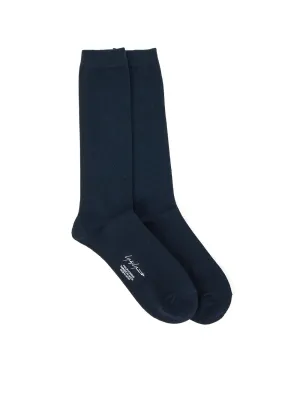 C/AC PLAIN STITCH C PLAIN COLOR HIGH SOCKS