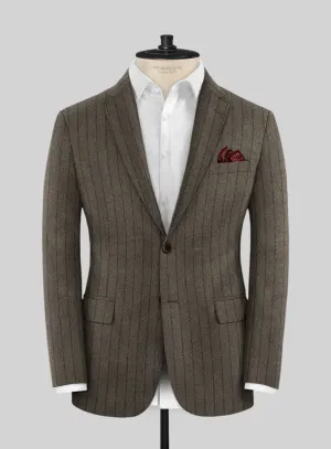 Caccioppoli Posa Dark Brown Wool Jacket