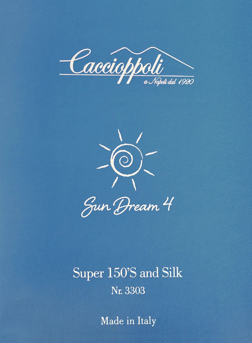 Caccioppoli Sun Dream Bansco Blue Wool Silk Jacket