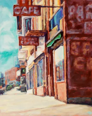 Cafe Corner Giclee