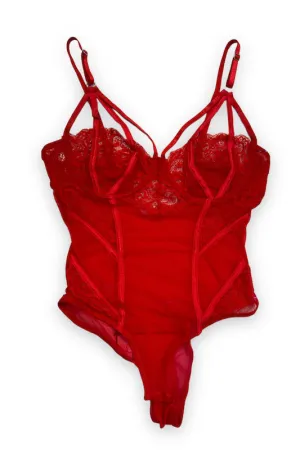 Caged Underwire Lace Bodysuit