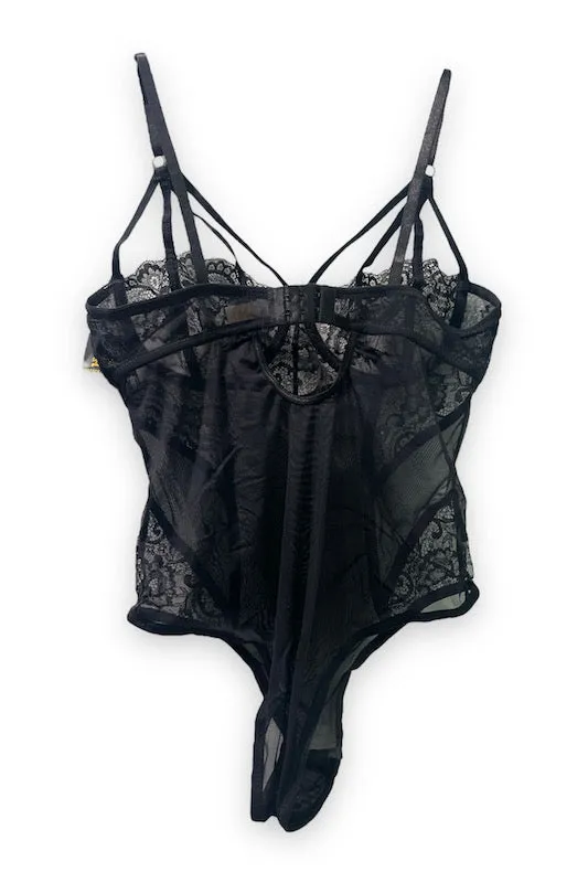 Caged Underwire Lace Bodysuit