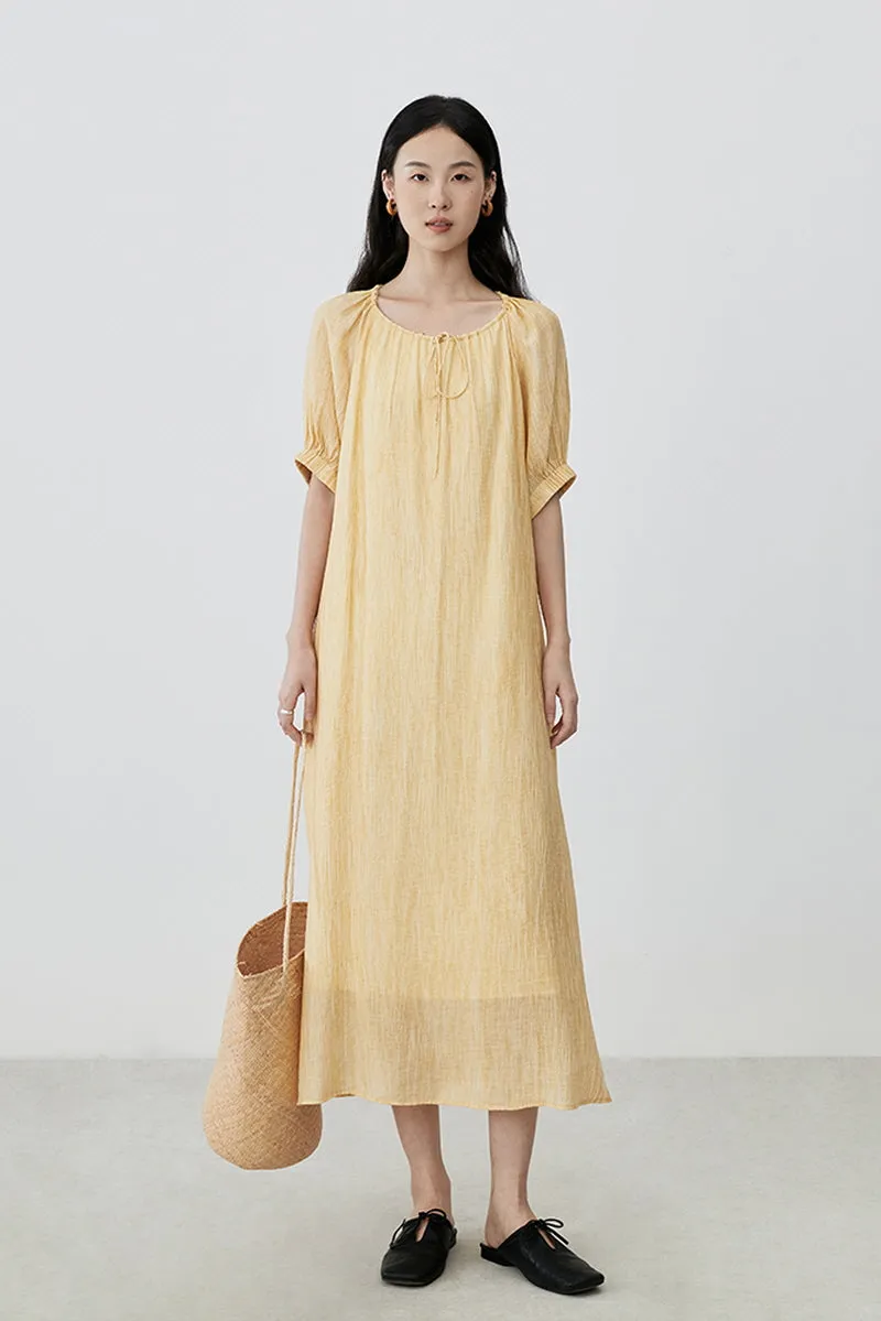 Calendula Halterneck Dress Lazy Tie-Dye Art Vest Dress