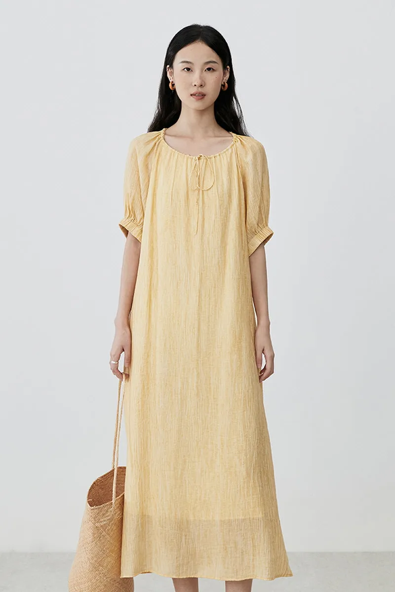 Calendula Halterneck Dress Lazy Tie-Dye Art Vest Dress